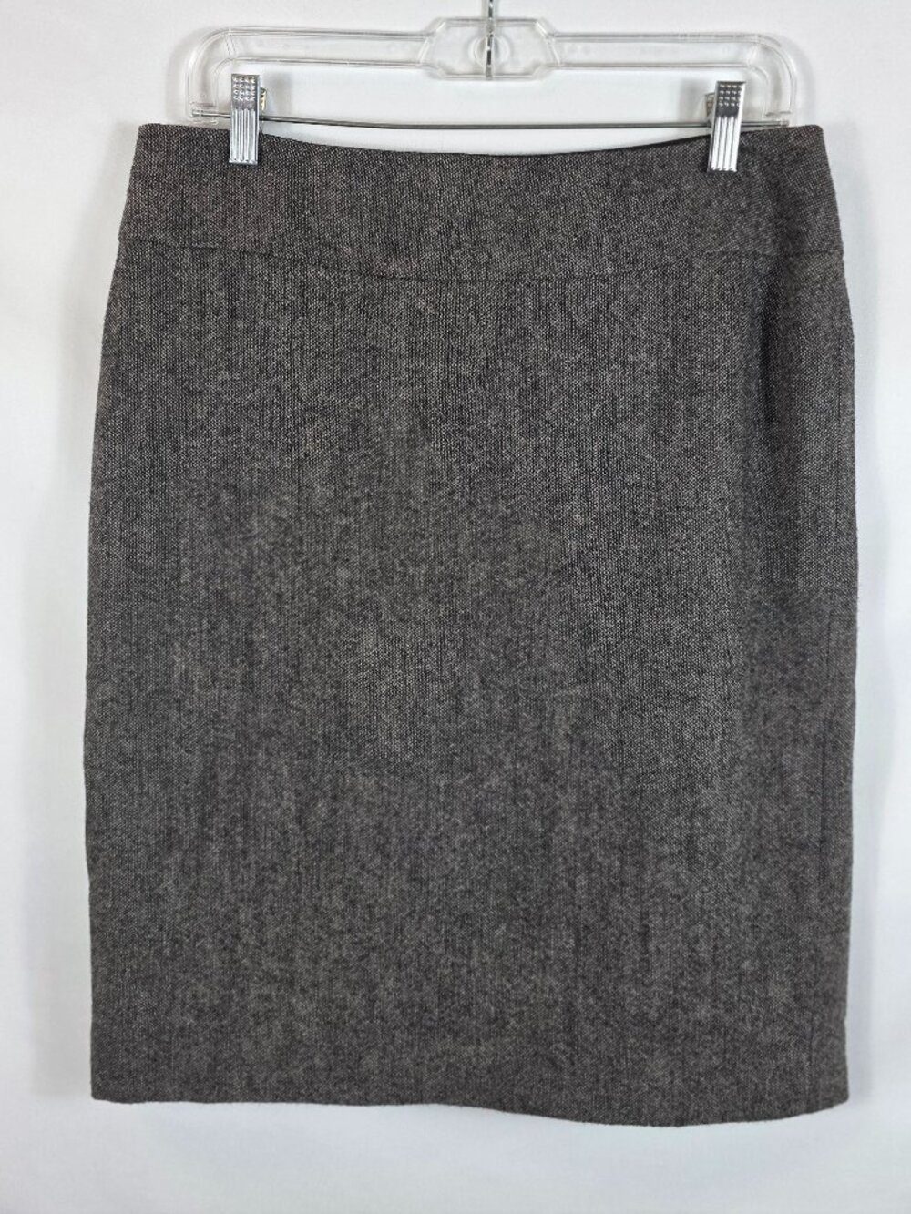 Cabi #245 Black & White Wool Blend Tweed Pencil Skirt Women's Size 8